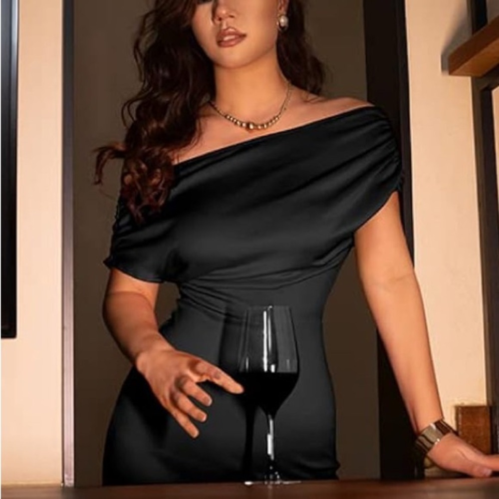 Elegant Long Evening Dress Off Shoulder Bodycon